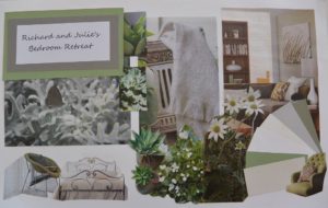 Green and grey bedroom - mood board - small file