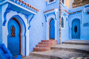 The beautiful blue medina of Chefchaouen in Morocco